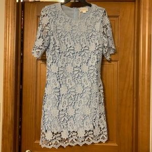 Light blue Lace short sleeve dress. New with tags